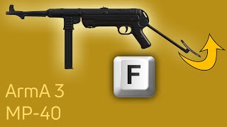 [ArmA 3] 007:GOLDFINGER (WiP) MP-40 stock folding/unfoldig operations