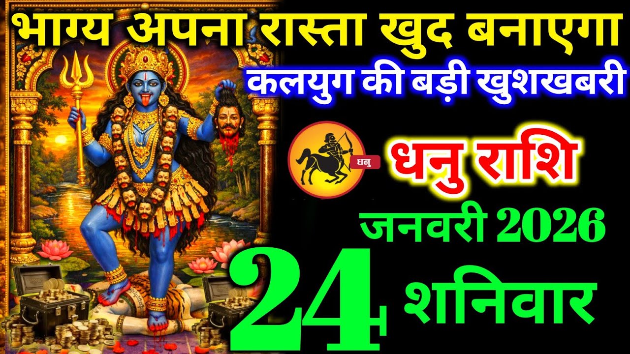 धनु राशि वालों 17 जनवरी शनिवार भाग्य अपना रास्ता खुद बनाएगी कलयुग की बड़ी खुशखबरी। Dhanu Rashi 