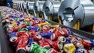 Inside Old Cans Factory | We Recycled Old Soda Cans Into Aluminum Coils!