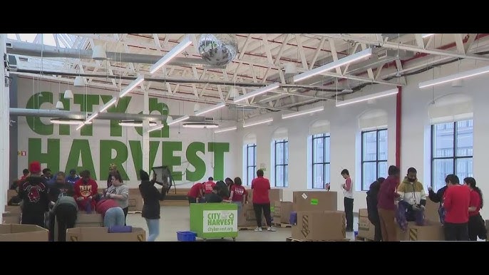 Special Needs Students Volunteer At City Harvest In Brooklyn