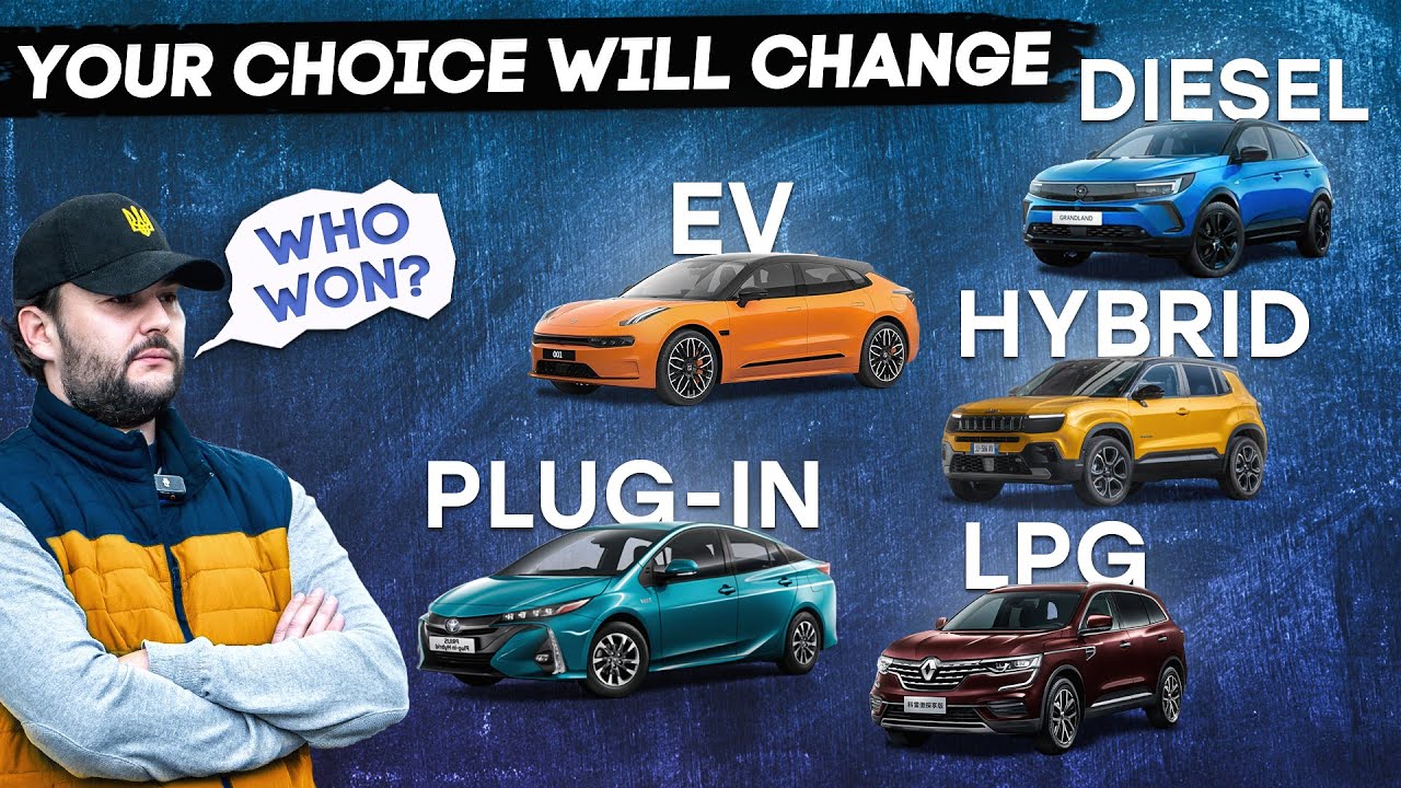Most efficient vehicles: Electric and PHEV  vs Hybrid, Diesel and LPG