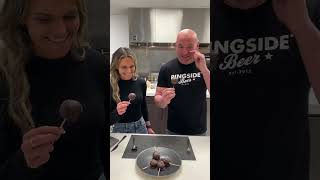 Dana White tries April Fools Cake Pop
