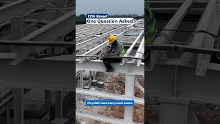 12% Saved.One Question Asked #workshop #warehouse #factory #warehousedesign #steelbuildings