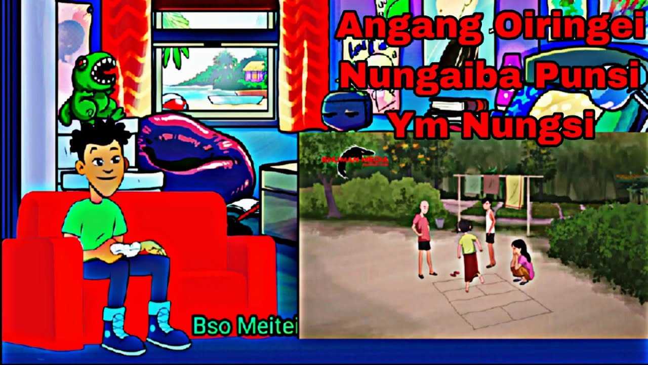 Animation Cartoon Reaction Video Of Nama Chabak Manipur Animation Full Official video || Bso Meitei