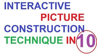 interactive picture construction techniques in computer graphics