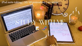 Study with me BIOCHEMISTRY 🩺🧬| 6 hrs - 50/10 pomodoro - no music
