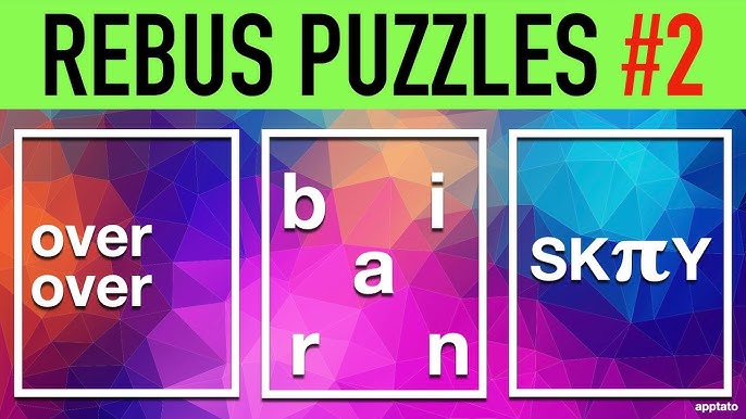 Rebus Puzzles With Answers 1 15