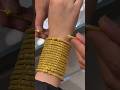 Arabic Gold Jewellery Design | Elegant Gold Bangles Wearing Style #goldjewellery #shorts #jewelry