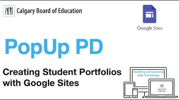Creating Student Portfolios with Google Sites