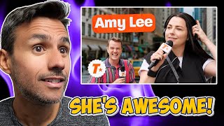 Testing Amy Lee's Music Knowledge | REACTION | Trackstar*