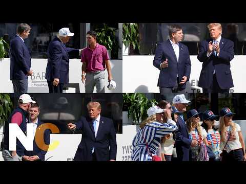 Donald Trump Attends Presidents Cup Closing Ceremony in Chicago | AD13
