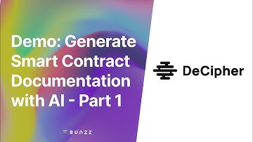 DeCipher Demo | An AI-based web3-Documentation Generation Tool