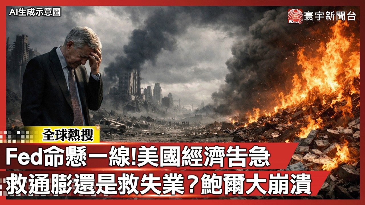 中東戰火逼人！Fed被迫抉擇 通膨怪獸再起？升息恐崩盤｜#寰宇新聞