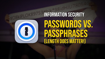 Length DOES matter! (Passwords vs. Passphrases)