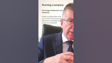 Running a company