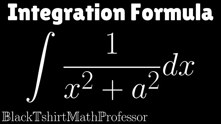 Inverse Tangent Integration Formula (Calculus 2)