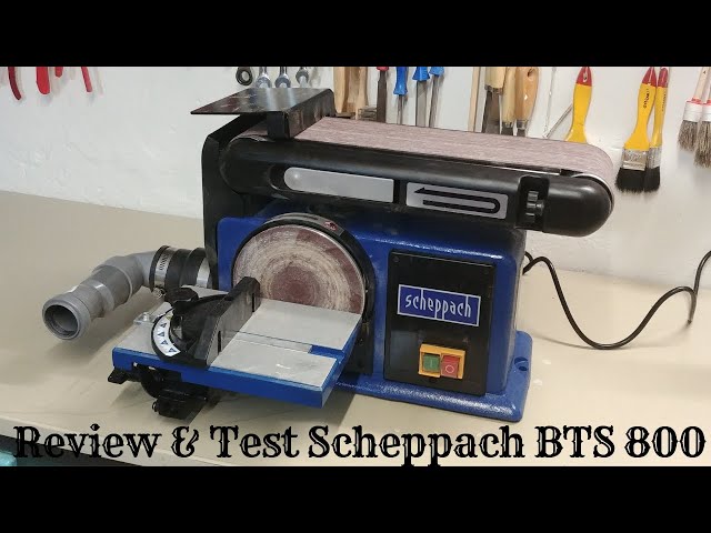 Test & Review Scheppach BTS 800 Band- und Tellerschleifer - YouTube