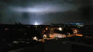 Tornado Dallas Texas bright power surges 10-20-2019