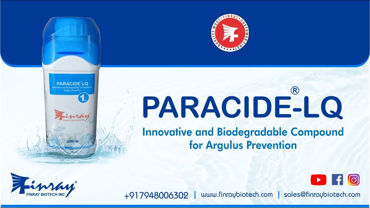 PARACIDE – LQ : Innovative and Biodegradable Compound for Argulus Prevention | Finray Biotech Inc
