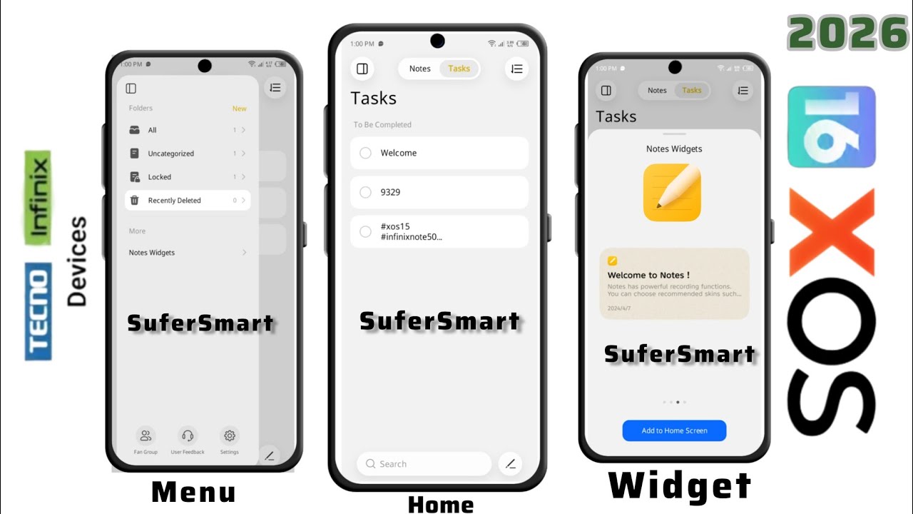 XOS 16 new note update for all Infinix and Tecno devices 