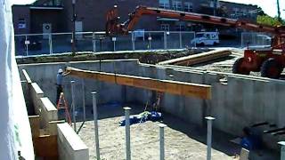 Placement of the First Beams - NorthPaws Veterinary Center Expansion