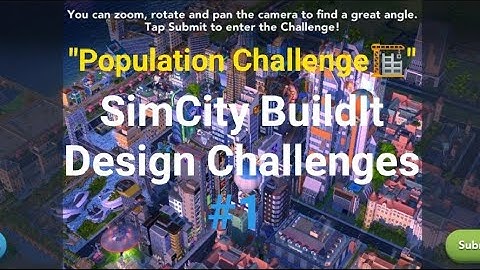 "Population Challenge🏗" SimCity BuildIt Design Challenges #1