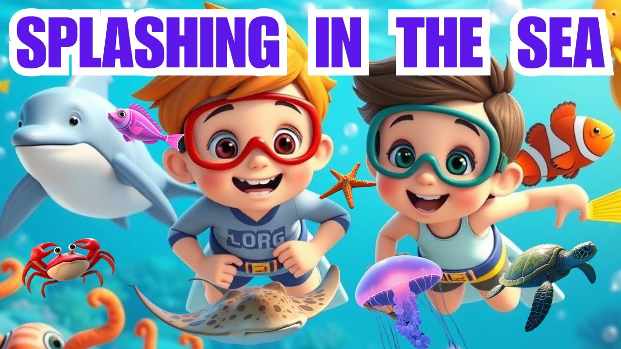 ✔Sea Animals Song – Splashing in the Sea! | ABC Superstars 123 |Sealife for Kids