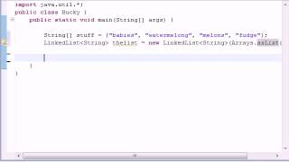 Intermediate Java Tutorial   8   Converting Lists to Arrays