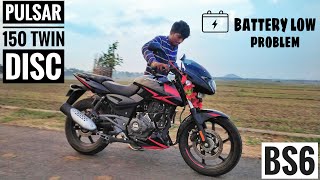 BATTERY LOW PROBLEM IN PULSAR 150 TWIN DISC  BS6 || HOW TO START BS6 PULSAR  150  OR  220F