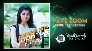 Fake zoom + Swing Transition 😍🔥 Like Aftereffects | Alight motion tutorial Hindi