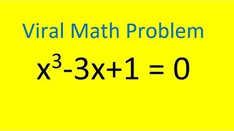 Solving A Cubic Equation irrational Root