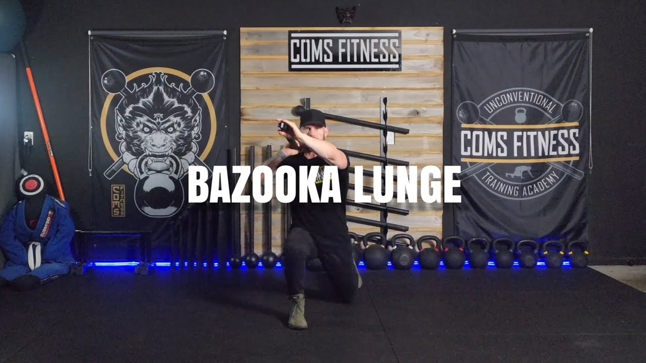 STEEL MACE EXERCISE LIBRARY - Bazooka lunge