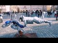 Incredible mime street artists in prague czech republic 