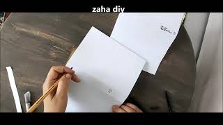 amazing idea to make book cover /zaha diy