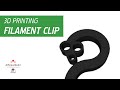 Filament Clip 'Bite' - First 3D Print Design