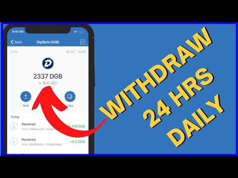 Withdraw your mined crypto  every 24 hours | Free DigiByte mining