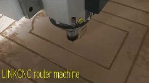 LINKCNC ATC CNC router machine work on wood door process