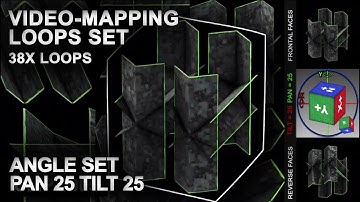 BOX Projection-Mapping loops (38 loops Angle-Set) Pan 25 Tilt 25 by DJVB