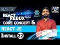 Overview of Store, Action, Reducer in Redux | Redux Installing | React Redux  in Hindi for beginners