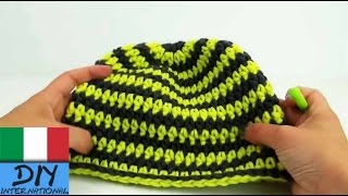 uncinetto tutorial cappello inverno fatto in fretta crochet italiano