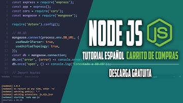 Node js express tutorial español carrito de compras (descarga gratuita)