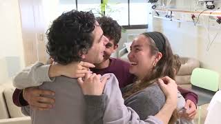 עופר קלדרון נפגש עם ילדיו