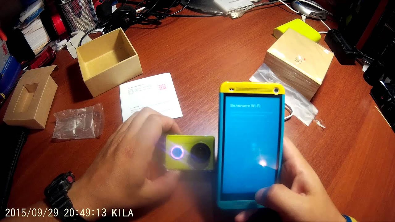 Unboxing Экшн-камера Xiaomi Yi Sport Green Basic Edition и тест