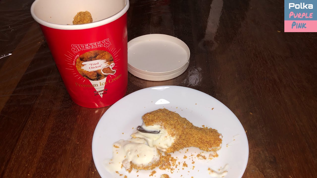 Swensens Fried Chicken Ice Cream 🍗🍨 SwensensSingapore