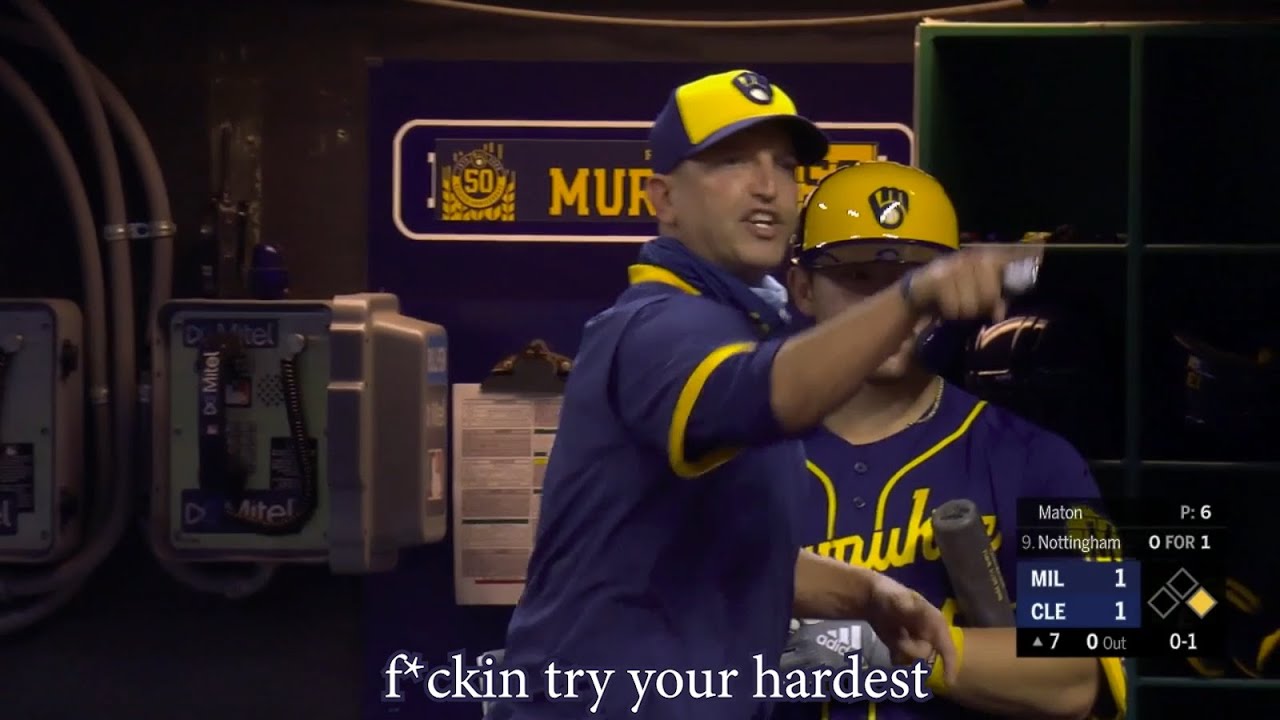 Brewers hitting coach wants the umpire to try his hardest and gets ejected, a breakdown
