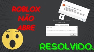 Como resolver ERRO ROBLOX NÃO ABRE!!! (2023)