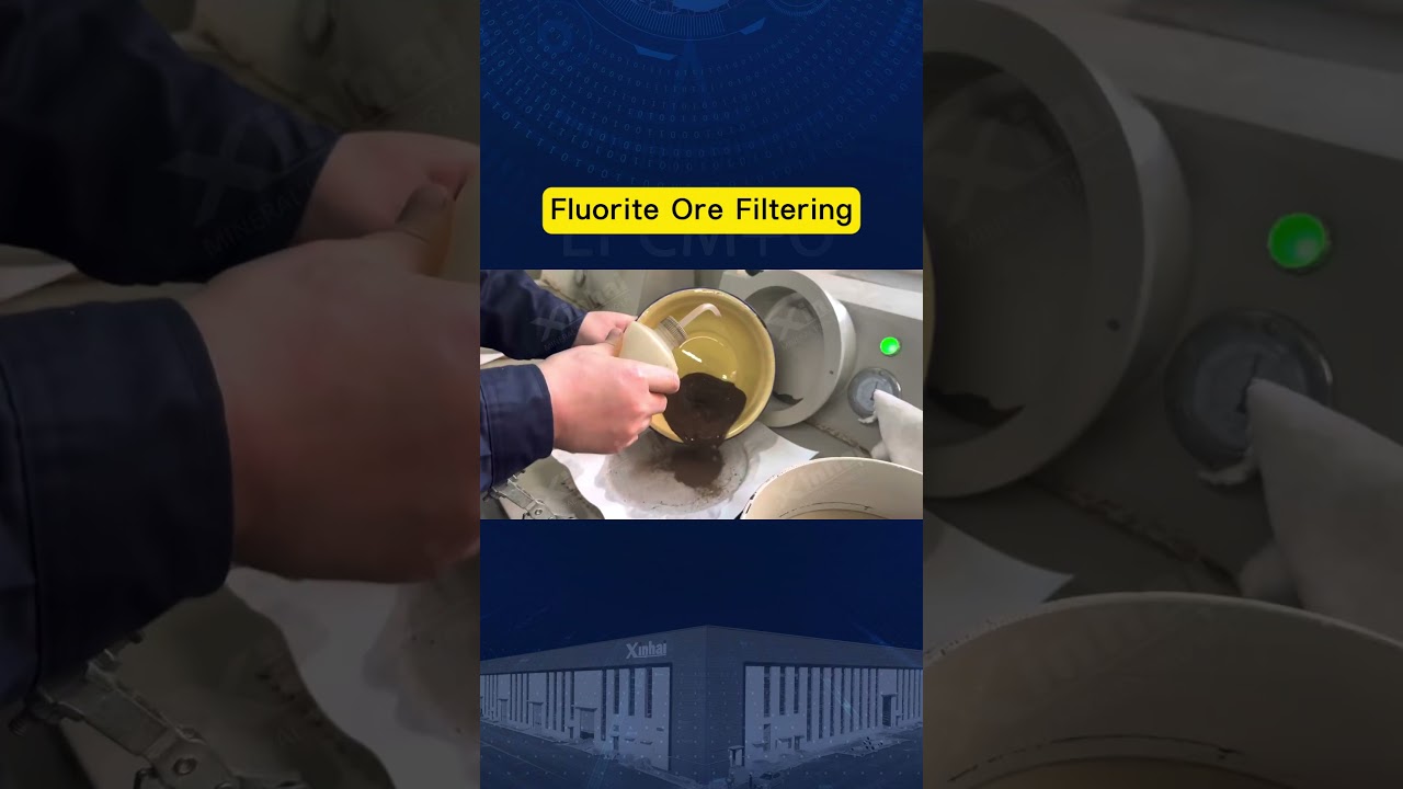 Fluorite flotation and filtration