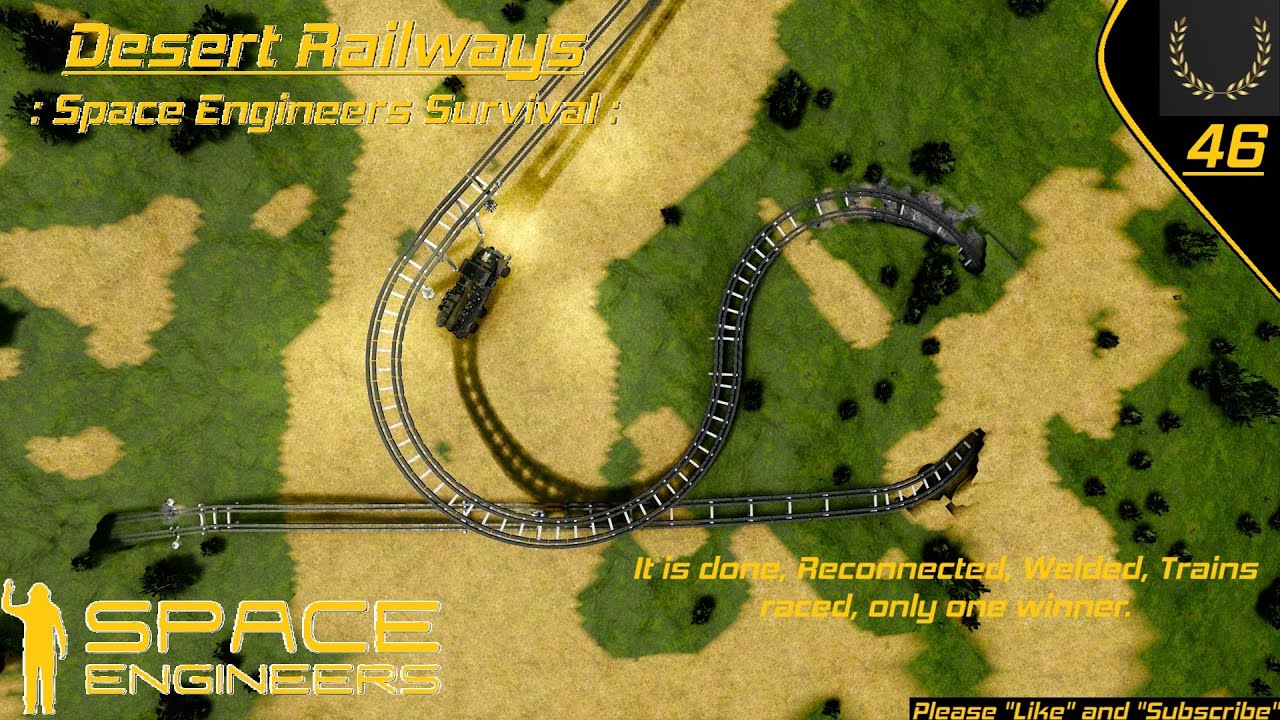 Space Engineers : Finishing the Job with a welding Race : Desert Rail ...