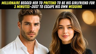 Millionaire Begged Her to Pretend to Be His Girlfriend for 3 Minutes Just to Escape His Own Wed