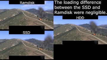 ArmA 3 Beta - Ramdisk vs SSD vs HDD (read description for info)